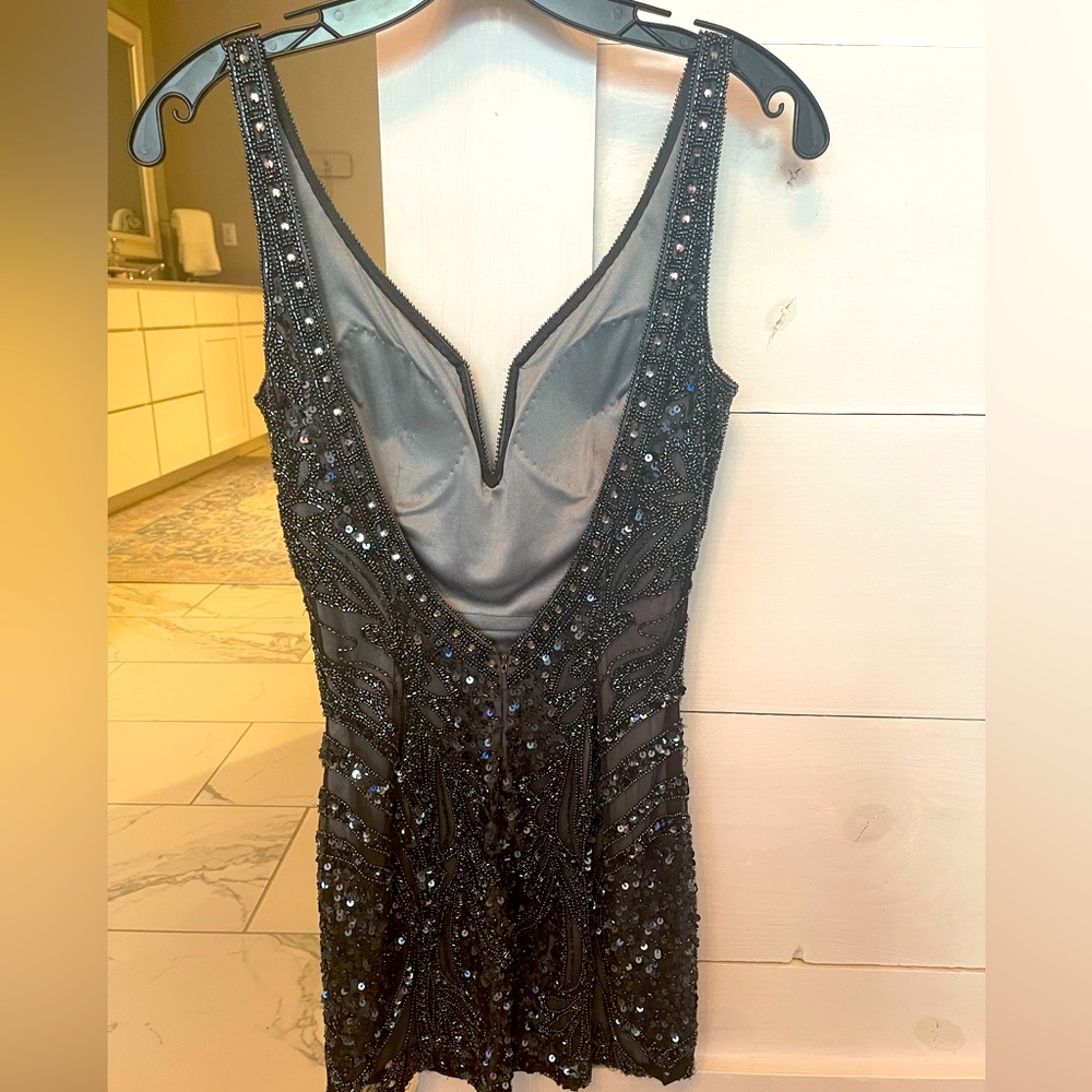 Scala size 0 beaded sequined prom dress.